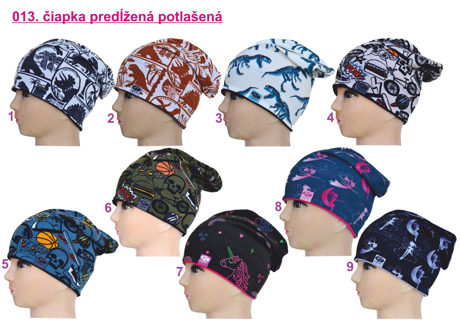 REPAL Čiapka juniorská predĺžená vzor