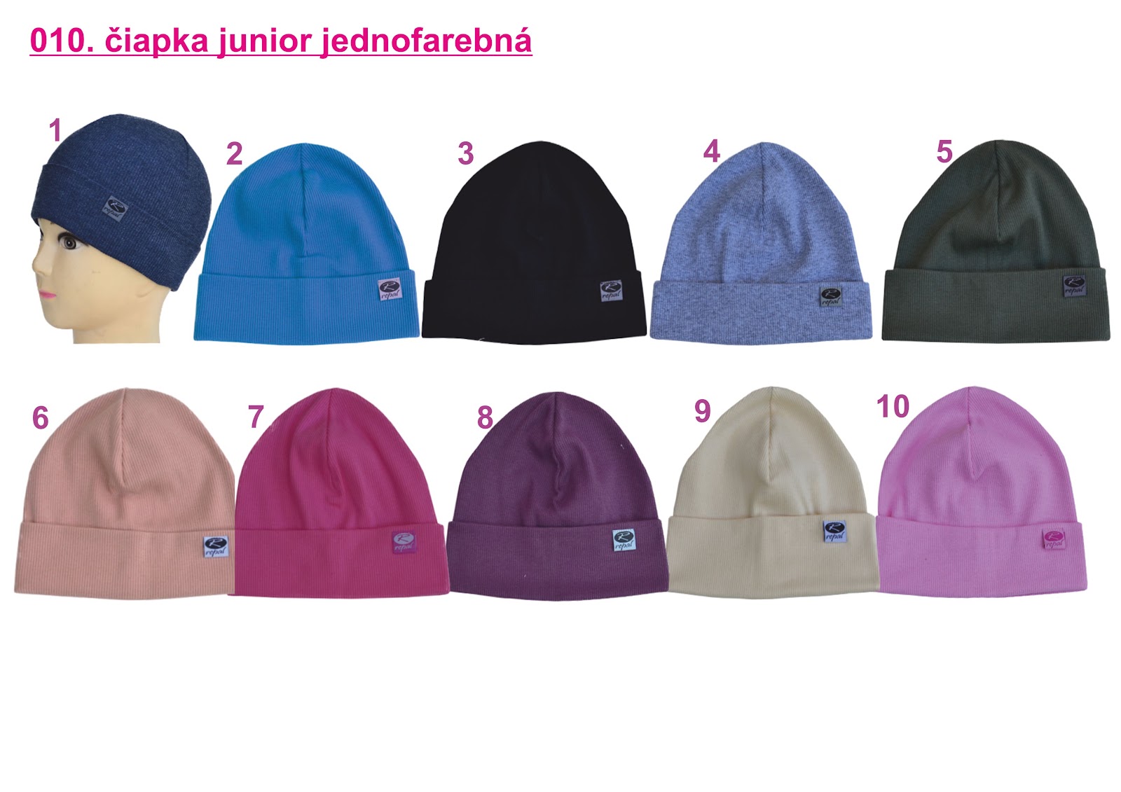 REPAL Čiapka juniorská klasik rebro